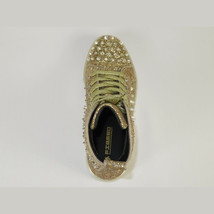 Mens High Top Shoes By FIESSO AURELIO GARCIA ,Spikes Rhine stones 2409 Gold image 7