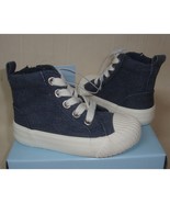 Cat &amp; Jack Shane Blue Denim Lace Up Shoes High-top Sneakers TODDLER Size... - €12,97 EUR
