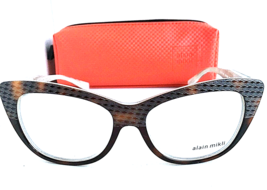 New ALAIN MIKLI A 46013M 52mm Tortoise Cat Eye Women&#39;s Eyeglasses Frame D - $189.99