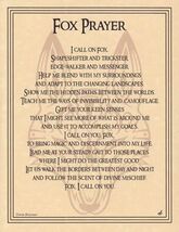 Fox Prayer poster - $6.60