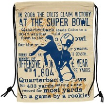 Forever Collectibles Indianapolis Colts Historic NFL Canvas Drawstring B... - £11.36 GBP