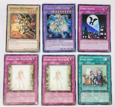 6 Elemental HERO YuGiOh Cards: Masked Hero Dian Secret Rare, Hero Signal - £4.73 GBP