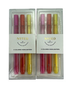 Noted by Post-It 3 Highlighters Lot of 2 Sets Pink Orange Yellow Total o... - £7.65 GBP