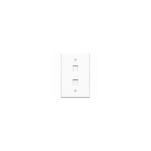 4xem 4XFP02KYWH 2PORT FACE PLATE RJ45 KEYSTONE CAT5 CAT6 HDMI USB DISPLA... - $18.95