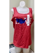 T Shirt 4th Of July Hybrid 100% Cotton Lg Tank Top Red/ White/Blue Love ... - $142.36 MXN