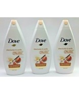 LOT 3 ~ DOVE Shea Butter &amp; Vanilla Moisturizing Body Wash Bath 16.9 Oz E... - €25,61 EUR
