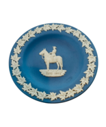 Wedgwood plate ashtray Blue ash tray Jasperware candy dish nut vtg cowbo... - £23.42 GBP