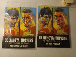 OSCAR DE LA HOYA VS HOPKINS 2004 OFFICIAL FIGHT PROGRAM And On Site Promo - £17.74 GBP