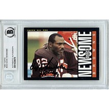 Ozzie Newsome Auto Cleveland Browns 1985 Topps Football Card Beckett Aut... - $96.03