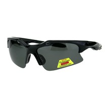 TAC Polarized Sunglasses Mens Sports Half Rim Wrap Around Shades - £10.14 GBP+