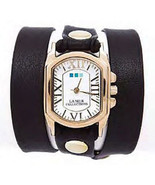 LA MER Black Italian/Gold Chateau Wrap Watch - £62.35 GBP