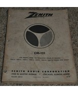 Vintage Zenith Television CM-121 Television Service Manual - £18.36 GBP