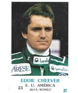 ⭕VTG Formula 1 EDDIE CHEEVER pocket calendar 1986 F1 pilot - $7.92