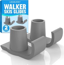 2Pcs Walker Ski Glides Rubber Glide Caps Heavy Duty Walker Assist Access... - $11.87