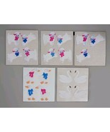Vintage 80s Sandylion Lambs Swan Geese 5pc Flocked Fuzzy Sticker Lot - $118.80