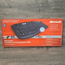 Microsoft 1047 Comfort Curve USB Keyboard 2000 Windows NOS - $99.95