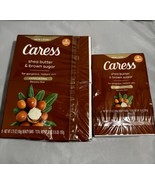 (12) CARESS SHEA BUTTER &amp; BROWN SUGAR BAR SOAP EXFOLIATING BEAUTY BARS - $49.51 CAD
