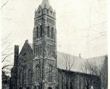 Vtg Postcard 1907 Freehold NJ Presbyterian Church Street View Undiv. - $3.91