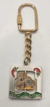 Vintage New Mexico Souvenir Gold Tone Swivel Keychain C-13 - £7.90 GBP