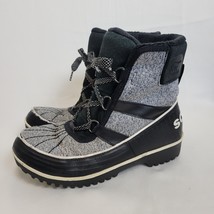 Sorel Tivoli Women&#39;s 7.5 Waterproof Insulated Boot Gray Black Faux Fur O... - $29.69