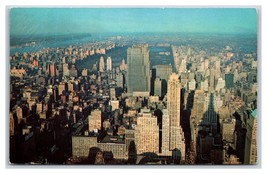 Skyline View From Empire State Building NewYork City NY NYC Chrome Postcard N24 - £3.11 GBP