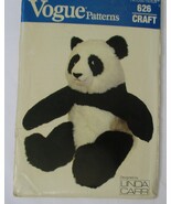 Vogue Craft 626 19&quot; Stuffed Panda By Linda Carr Uncut and Factory Folded - $17.64 CAD