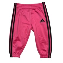 Adidas Bright Pink Three Stripe Pants Baby 6 Month New - $15.45