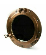 Antique Brass Porthole Wall Mirror Maritime Ship Window Wall Décor gift ... - £99.43 GBP
