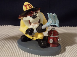 1994 Warner Bros. Tasmanian Devil Fireman Figurine - Excellent - £11.63 GBP