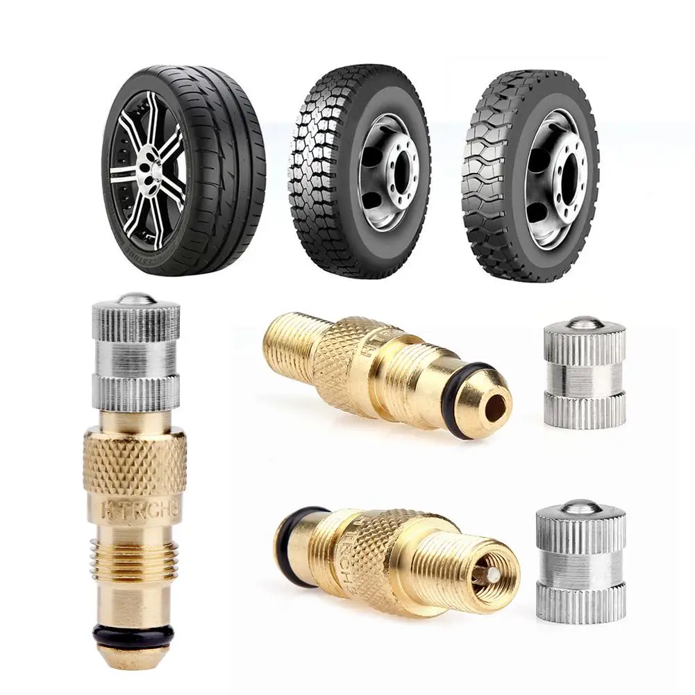 TRCH3 Tractor Air Water Tire Valve Stem Core Shell Full Chrome Kit Car Tire Re - £9.58 GBP