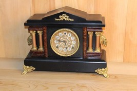 Antique Sessions Super Nice 8 Day Mantle Clock ~ Restored, Serviced &amp; Running ~ - $345.00