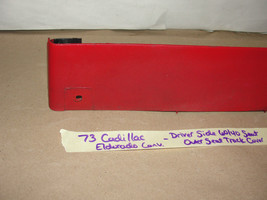 73 Cadillac Eldorado 60/40 LEFT DRIVER SIDE FRONT OUTER SEAT TRACK COVER... - £51.55 GBP