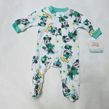 Infant 0 3 Months Mickey Mouse St Patricks Day Sleeper Outfit Minnie Disney Baby - £11.24 GBP