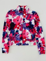 Juicy Couture Mock Neck All Over Floral Zip Jacket Top ( XS ) - £70.04 GBP