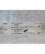 2 New Genuine Canon iRUNNER C3325,C3330,C3525 GPR-53 Black Toners - $143.55