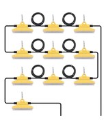 VEVOR 100FT Construction String Lights 150W 15000LM Connectable Waterproof - €118,55 EUR