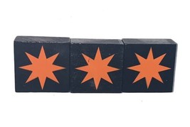 Qwirkle Replacement OEM 3 Orange Starburst Tiles Complete Set - $7.49