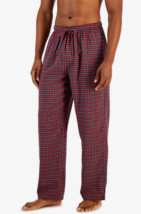 Mens Flannel Pajama Pants Red &amp; Green Plaid Size Medium CLUB ROOM $40 - NWT - £7.18 GBP