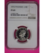 Top Pop 1972 Panama PF 69 Proof 1/4 Balboa NGC Graded Certified  Slab 1025 - $113.22