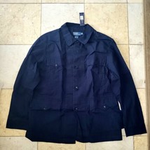 POLO RALPH LAUREN Men&#39;s  Navy Blue Twill Utility Field Overshirt Size XL... - $116.40