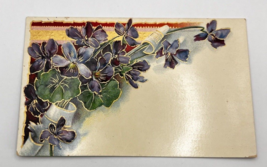 Old Postcard Embossed Violets Eppleys Perfection Baking Powder Advertise... - £14.40 GBP