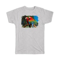 2 Macaws Branch Tropical Beach : Gift T-Shirt Parrot Bird Animal Cute - £14.42 GBP