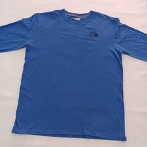 The North Face AX3T377 Men's Box NSE Blue Cotton Long Sleeve T-Shirt Size Medium image 11