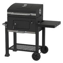 Charcoal Grill Heavy Duty 24-Inch Black BBQ Barbecue Outdoor Cooking Grilling - £109.85 GBP