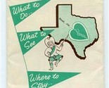 Highland Lakes Brochure 1957 Texas Top Spot for Fun What to Do See Where... - £22.22 GBP