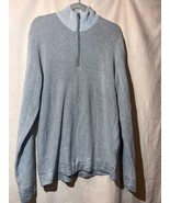 NEW Calvin Klein Mens SZ XL 1/4 Zip Sweater Gray Pullover B14 - $659.52 MXN