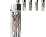 Italian Pin Up Girl D2 Lighters Set of 5 Electronic Refillable Butane  - $15.79
