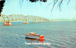 Postcard Oregon to Washington Columbia River Bridge 4.1 Mile Span  5.5 x 3.5 Ins - £3.95 GBP