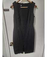 Talbots Womens Career Office Black Sleeveless Dress Stretch Front Slit S... - $356.70 MXN