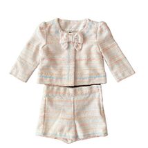 Janie and Jack Boucle Pastel Jacket &amp; Shorts Casual Wear Outfit Sz 4 - $1,496.87 MXN